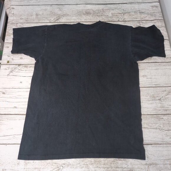 Vintage Black Large Otter Graphic T Shirt Single Stitch - Picture 5 of 5